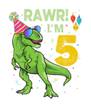 Discover Rawr I'm 5 5Th Birthday Party T Rex Dinosaur Boy K