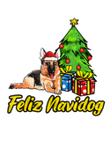Discover Feliz Navidog German Shepherd Santa Hat Christmas