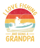 Discover Mens I Love Fishing And Being A Grandpa. Funny Vin