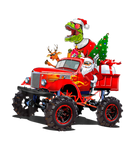 Discover Funny Santa Truck Trex Kids Christmas Dinosaur Rex