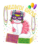 Discover Meowdi Gras Kitten Cat Mask Beads Mardi Gras Funny