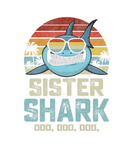 Discover Womens Sister Shark Vintage Retro Shark Birthday S