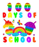 Discover Happy 100 Days Of School Pop It Fidget Toys Colorf