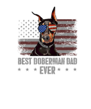 Discover Doberman Best Dog Dad Ever Retro USA American Flag