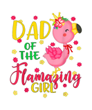 Discover Dad Of Flamazing Girl Cute Flamingo Dad Birthday Sweat