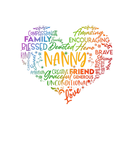 Discover Womens Proud LGBT Nanny Rainbow Heart - Grandma Gi