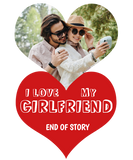 Discover I love my girlfriend personalized photo heart