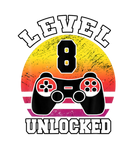 Discover Level 8 Unlocked 8 Years Old Retro 80S 8Th Birthda