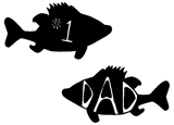 Discover Number One Dad Fish Creative Black Drawing