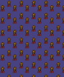 Discover nerdy 60s  girl pattern dark purple