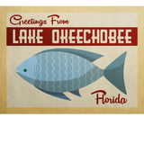 Discover Lake Okeechobee Fish Vintage Travel