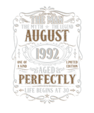 Discover August 1992 Man Myth Legend 30Th Birthday 30 Years