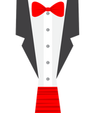 Discover red tux tuxedo