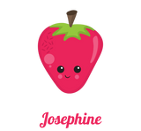 Discover Cute Happy Strawberry Monogram