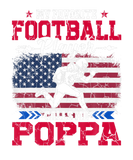 Discover Retro USA Flag Football Player Calls Me Poppa 4Th