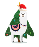 Discover Christmas Lama With Christmas Tree