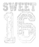 Discover 16Th Birthday Sweet Sixn 16 Girls Varsity Grunge