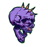 Discover Purple skull with thorns on the head