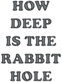 Discover How deep is the rabbit hole