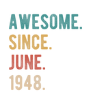 Discover Awesome Since June 1948 74 Year Old Bday 74Th Birt