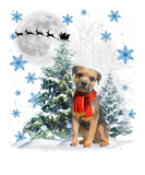 Discover Border Terrier Under Moonlight Snow Christmas Paja