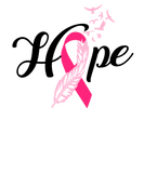 Discover Hope Feather Ribbon Breast Cancer