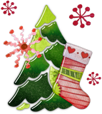 Discover Christmas Tree and Stocking Whimsey