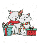 Discover Christmas Matching Couple Cats Cute Kitten Family
