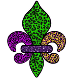 Discover Fleur De Lis Purple Leopard Print Mardi Gras