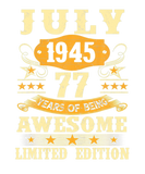 Discover 77 Year Old Gift Vintage July 1945 77Th Birthday