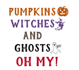 Discover Pumpkins Witches Ghosts Colorful Funny Quote