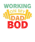 Discover Retro Vintage Working On Dad Bod Funny Gym Lover F