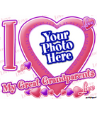Discover I Love My Great Grandparents pink/purple - photo