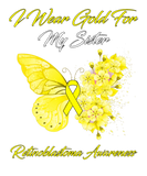 Discover Butterfly I Wear Gold For My Sister Retinoblastoma