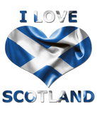 Discover I Love Scotland Heart Flag