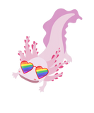 Discover Cute Axolotl Lesbian Gay Pride LGBT Stuff Rainbow