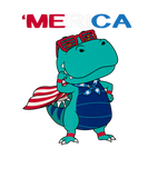Discover Merica Cute Rex Dinosaur With American Flag