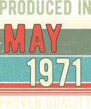 Discover PRODUCED IN MAY 1971 - Birthday