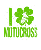 Discover I Love Motocross Vintage Shamrock St. Patrick's Da