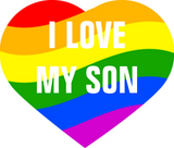 Discover I Love My Son Rainbow Colors Heart