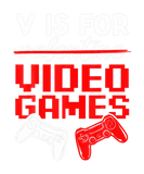 Discover V Is For Video Games Gaming Boy Apparel, Valentine