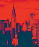 Discover Dotted Pop Art Maroon Red New York City Artwork