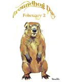Discover Groundhog Day Fun with Drawing of Groundhog
