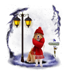 Discover Rough Collie Santa Snow Christmas Light Winter Paj