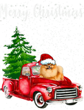 Discover Pomeranian Riding Red Truck Merry Christmas Dog Lo