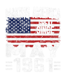Discover 60Th Birthday Gift May 1961 American Flag 60 Years