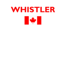 Discover Whistler Canada Canadian Flag Dark Color