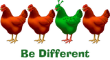 Discover Funny Be Different Green Martian Alien Chicken