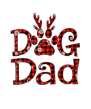 Discover Dog Dad Red Plaid Reindeer Christmas - Dog Paw Mer