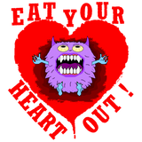 Discover Monster Eat Your Heart Out Cute Valentine's Day